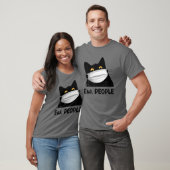 Jonge mensen flauwte zwarte kat masker voor vrouwe t-shirt (Unisex)