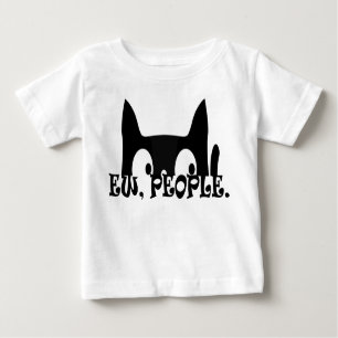 Jonge mensen Funny Black Cat Baby Shirt