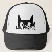 Jonge mensen Funny Black Cat Trucker Pet (Voorkant)