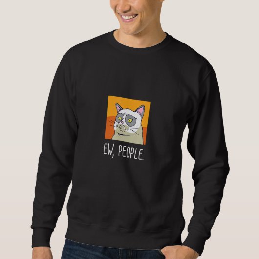 Jonge mensen Funny Cat Funny Womens Meowy Cat Trui (Voorkant)