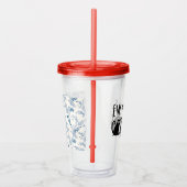 Jonge mensen Funny Meowy Black Cats Acryl Drinkbeker (Rechts)