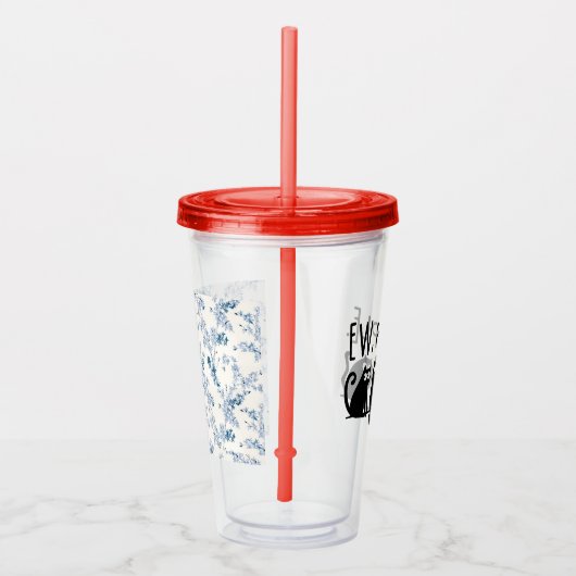 Jonge mensen Funny Meowy Black Cats Acryl Drinkbeker (Rechts)