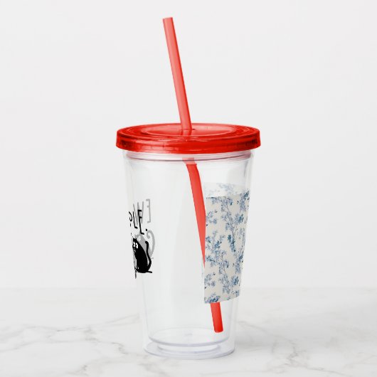 Jonge mensen Funny Meowy Black Cats Acryl Drinkbeker (Links)