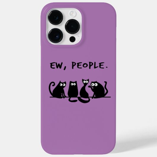 Jonge mensen Funny Meowy Black Cats Case-Mate iPhone Case (Achterkant)