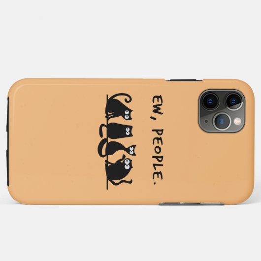 Jonge mensen Funny Meowy Black Cats Case-Mate iPhone Case (Achterkant (horizontaal))