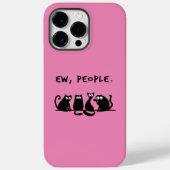 Jonge mensen Funny Meowy Black Cats Case-Mate iPhone Case (Achterkant)