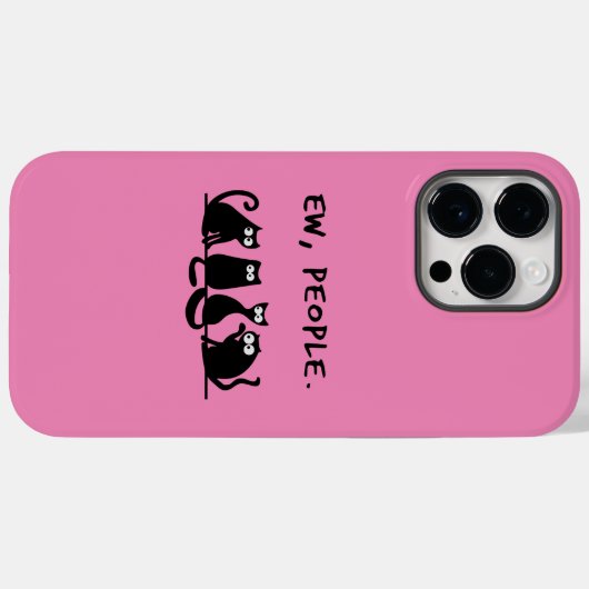 Jonge mensen Funny Meowy Black Cats Case-Mate iPhone Case (Achterkant (horizontaal))