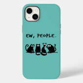 Jonge mensen Funny Meowy Black Cats Case-Mate iPhone Case (Achterkant)