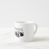 Jonge mensen Funny Meowy Black Cats Espresso Kop (Voorkant rechts)