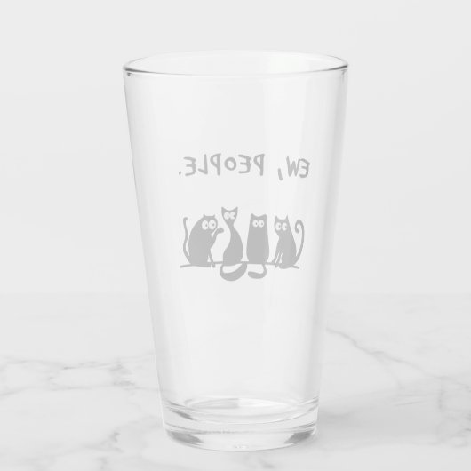 Jonge mensen Funny Meowy Black Cats Glas (Achterkant)