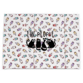 Jonge mensen Funny Meowy Black Cats Groot Cadeauzakje (Voorkant)