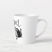 Jonge mensen Funny Meowy Black Cats Latte Mok (Rechts)