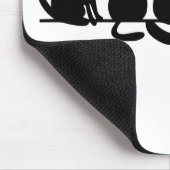 Jonge mensen Funny Meowy Black Cats Muismat (Hoek)