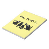 Jonge mensen Funny Meowy Black Cats Notitieblok (Linkerzijde)