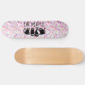 Jonge mensen Funny Meowy Black Cats Pouf Persoonlijk Skateboard (Horizontaal)