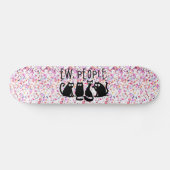 Jonge mensen Funny Meowy Black Cats Pouf Persoonlijk Skateboard (Horizontaal)