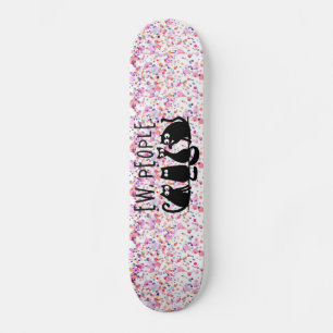 Jonge mensen Funny Meowy Black Cats Pouf Persoonlijk Skateboard