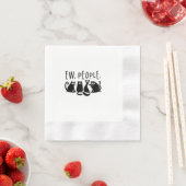 Jonge mensen Funny Meowy Black Cats Servet (Insitu)