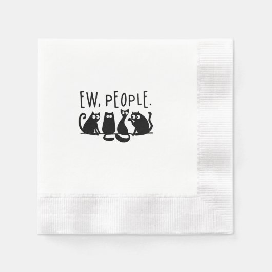 Jonge mensen Funny Meowy Black Cats Servet (Voorkant)