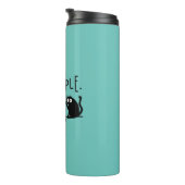 Jonge mensen Funny Meowy Black Cats Thermosbeker (Geroteerd rechts)