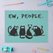 Jonge mensen Funny Meowy Black Cats Tissuepapier (Craft)