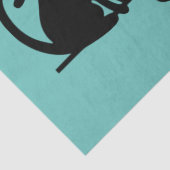 Jonge mensen Funny Meowy Black Cats Tissuepapier (Detail)