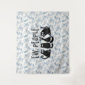 Jonge mensen Funny Meowy Black Cats Wandkleed (Voorkant)