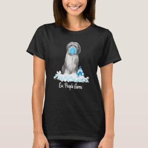 Jonge mensen Germs met een gele collie hond die ee T-shirt