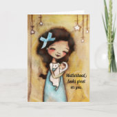 Jonge moeder - Eerste Moederdag Kaart (Voorkant)