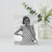 Jonge moeder in Californië 1937 Briefkaart (Staand voorkant)