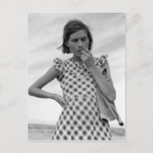 Jonge moeder in Californië 1937 Briefkaart (Voorkant)