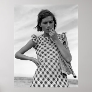 Jonge moeder in Californië 1937 Poster