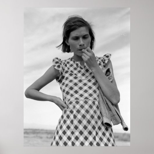 Jonge moeder in Californië 1937 Poster (Voorkant)