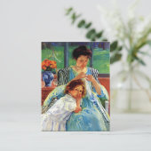 Jonge Moeder,  kunstschilderkunst Briefkaart (Staand voorkant)