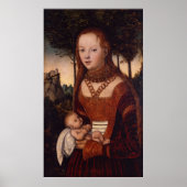 Jonge moeder met kind poster (Voorkant)