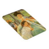 Jonge moeder naai door Mary Cassatt,  kunst Magneet (Rechterzijde)