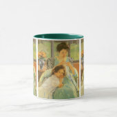 Jonge moeder naai door Mary Cassatt,  kunst Mok (Midden)