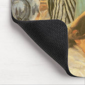 Jonge moeder naai door Mary Cassatt, kunst Muismat (Hoek)