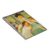 Jonge moeder naai door Mary Cassatt,  kunst Notitieboek (Rechterzijde)