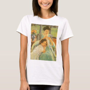 Jonge moeder naai door Mary Cassatt,  kunst T-shirt