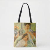 Jonge moeder naai door Mary Cassatt,  kunst Tote Bag (Voorkant)