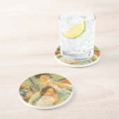 Jonge moeder naai door Mary Cassatt, kunst Zandsteen Onderzetter (Zijkant)