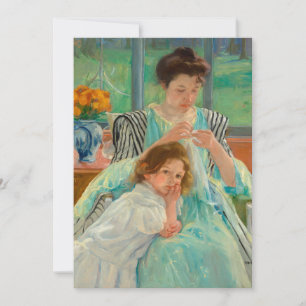 Jonge moeder naaien   Mary Cassatt