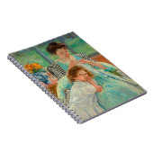 Jonge moeder naaien | Mary Cassatt Notitieboek (Rechterzijde)