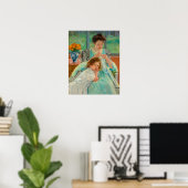 Jonge moeder naaien | Mary Cassatt Poster (Thuiskantoor)