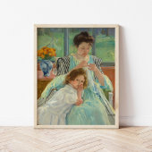 Jonge moeder naaien | Mary Cassatt Poster