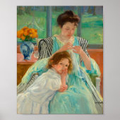 Jonge moeder naaien | Mary Cassatt Poster (Voorkant)