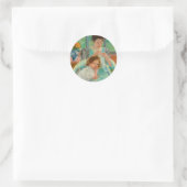Jonge moeder naaien | Mary Cassatt Ronde Sticker (Tas)