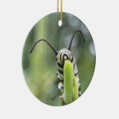 Jonge Monarch Butterfly Caterstyle Keramisch Ornament (Rechts)