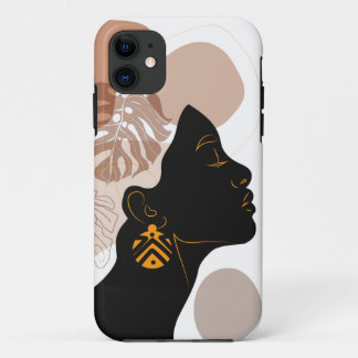 Jonge mooie afrikaanse amerikaanse vrouw Case-Mate iPhone case